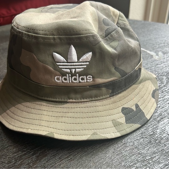 ADIDAS Originals Camo Trefoil Bucket Hat unisex Camouflage - Picture 2 of 7